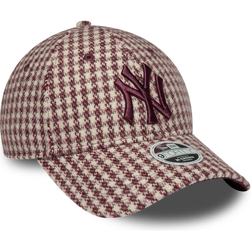 sapkak-ivelt-piros-allithato-9forty-m-crown-houndstooth-new-york-yankees-mlb-new-era