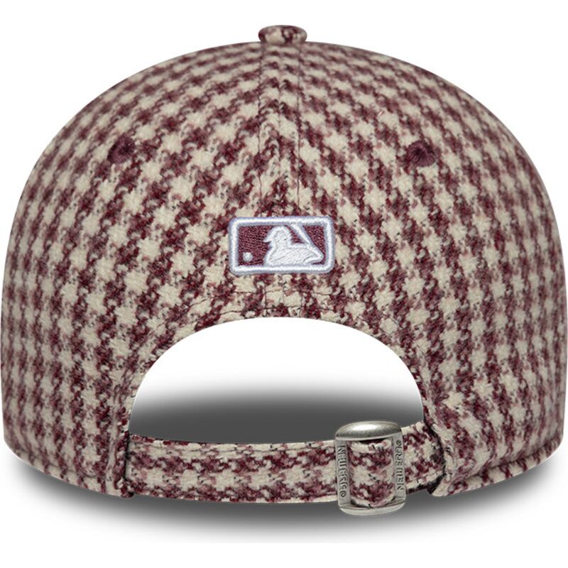 sapkak-ivelt-piros-allithato-9forty-m-crown-houndstooth-new-york-yankees-mlb-new-era