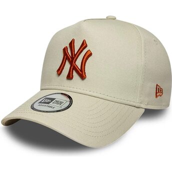 Sapkák ívelt bézs snapback E Frame League Essential New York Yankees MLB New Era