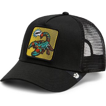 Sapkák ívelt fekete snapback Deadly Scorpion Pop Art Strikes Back The Farm Goorin Bros.