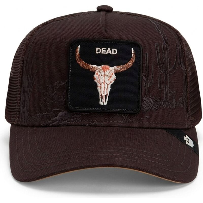 sapkak-ivelt-barna-snapback-skull-badlands-dead-the-farm-goorin-bros sapkak-ivelt-barna-snapback-skull-badlands-dead-the-farm-goorin-bros