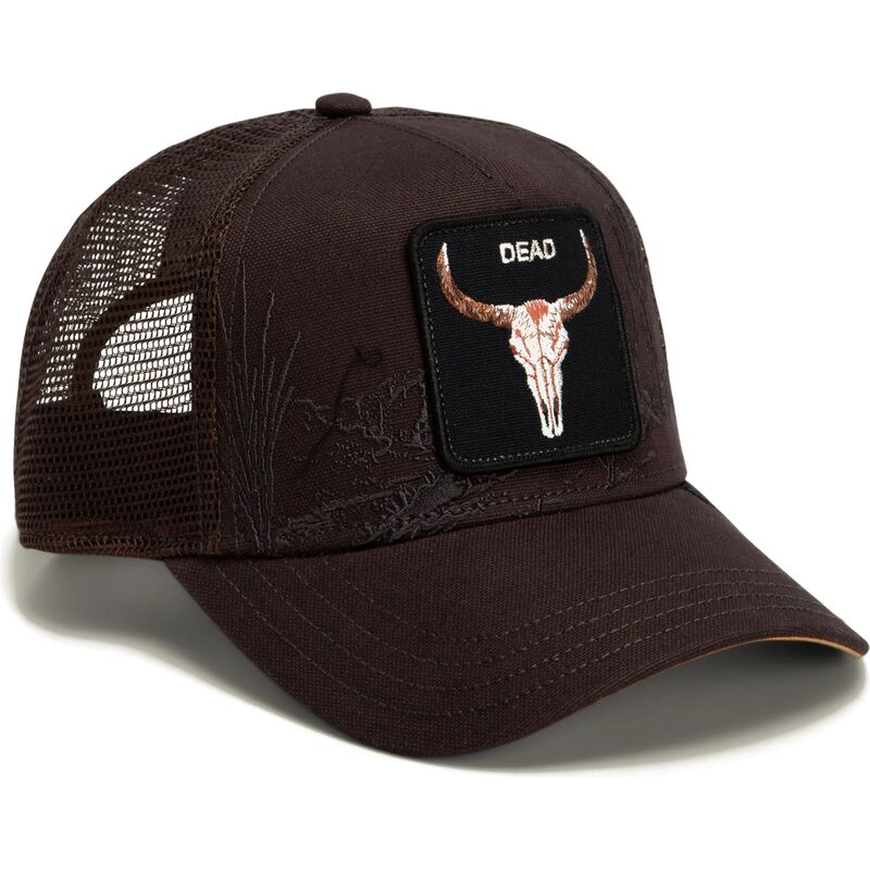 sapkak-ivelt-barna-snapback-skull-badlands-dead-the-farm-goorin-bros sapkak-ivelt-barna-snapback-skull-badlands-dead-the-farm-goorin-bros