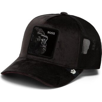 Sapkák ívelt fekete snapback Velour Boss The Farm Goorin Bros.