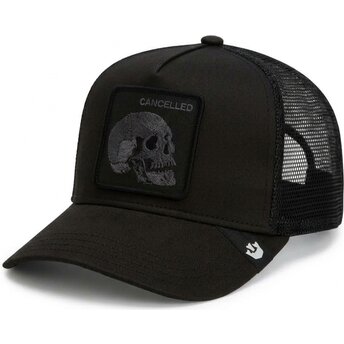 Sapkák ívelt fekete snapback Tonal Skull Full Intent Cancelled The Farm Goorin Bros.