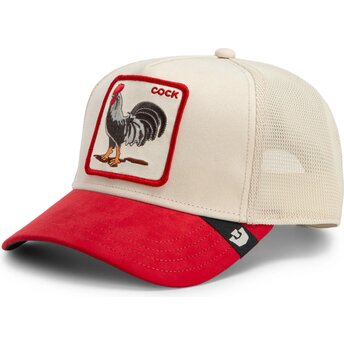 Sapkák ívelt piros snapback The Suede Rooster Microsuede Cock The Farm Goorin Bros.