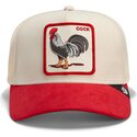 sapkak-ivelt-piros-snapback-the-suede-rooster-microsuede-cock-the-farm-goorin-bros
