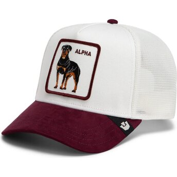 Sapkák ívelt fehér snapback Suede Alpha Microsuede The Farm Goorin Bros.
