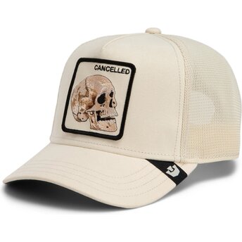 Sapkák ívelt bézs snapback Suede Cancelled Skull Microsuede The Farm Goorin Bros.