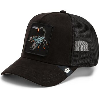 Sapkák ívelt fekete snapback Suede Scorpion Microsuede The Farm Goorin Bros.