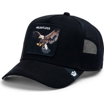 Sapkák ívelt fekete snapback Suede Relentless Eagle...