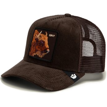 Sapkák ívelt barna snapback Corduroy Grit Ridgeline The Farm Goorin Bros.
