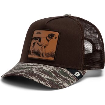 Sapkák ívelt barna snapback Engraved Dog Camo Glitch The Farm Goorin Bros.