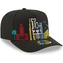 sapkak-ivelt-fekete-snapback-9fifty-a-frame-precurved-skyline-los-angeles-dodgers-mlb-new-era