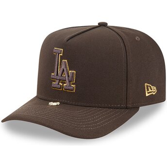 Sapkák ívelt barna snapback 9FIFTY A Frame Precurved Visor Pin Los Angeles Dodgers MLB New Era
