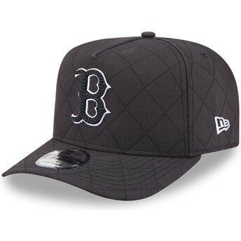 Sapkák ívelt fekete snapback 9FIFTY A Frame Precurved Checkered Boston Red Sox MLB New Era