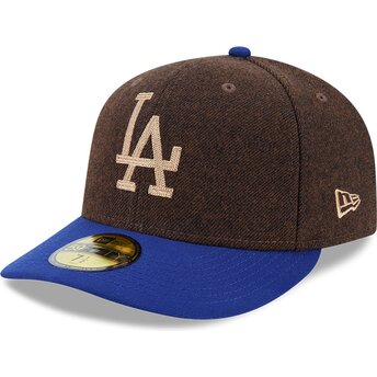 Sapkák ívelt barna illesztett 59FIFTY Precurved Los Angeles Dodgers MLB New Era