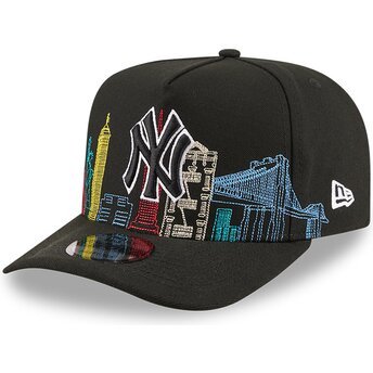 Sapkák ívelt fekete snapback 9FIFTY A Frame Precurved Skyline New York Yankees MLB New Era