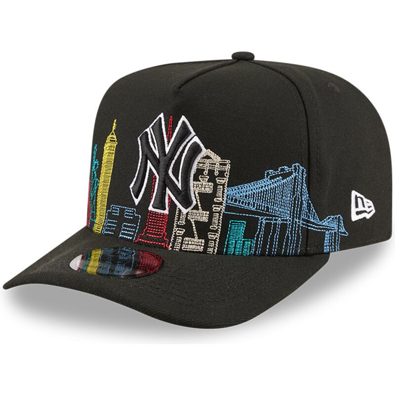 sapkak-ivelt-fekete-snapback-9fifty-a-frame-precurved-skyline-new-york-yankees-mlb-new-era