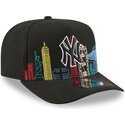 sapkak-ivelt-fekete-snapback-9fifty-a-frame-precurved-skyline-new-york-yankees-mlb-new-era