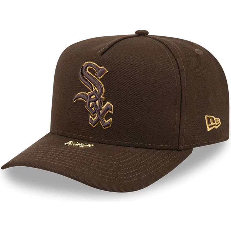 sapkak-ivelt-barna-snapback-9fifty-a-frame-precurved-visor-pin-chicago-white-sox-mlb-new-era