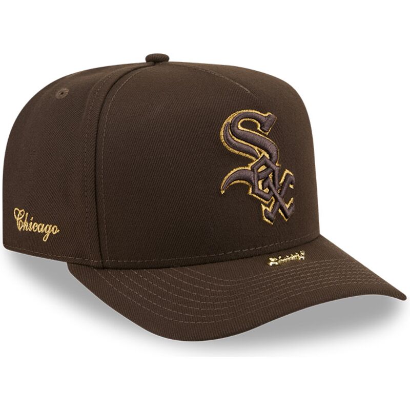 sapkak-ivelt-barna-snapback-9fifty-a-frame-precurved-visor-pin-chicago-white-sox-mlb-new-era