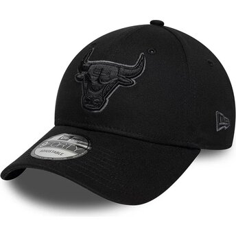 Sapkák ívelt fekete állítható 9FORTY Team Outline Chicago Bulls NBA New Era