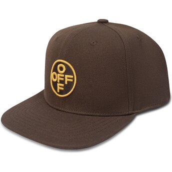 Sapkák lapos barna snapback Off Embroidered Twill L/AB c/o Off-White™