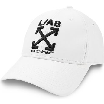Sapkák ívelt fehér állítható Clamp Arrows PU Leather L/AB c/o Off-White™