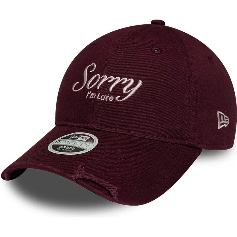 sapkak-ivelt-piros-allithato-9twenty-slogan-sorry-i-m-late-new-era