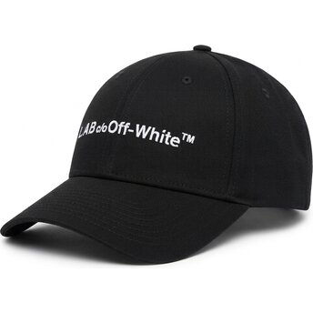 Sapkák ívelt fekete állítható Horizontal Embroidered Twill L/AB c/o Off-White™