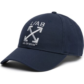 Sapkák ívelt sötétkék állítható Clamp Arrows Twill L/AB c/o Off-White™