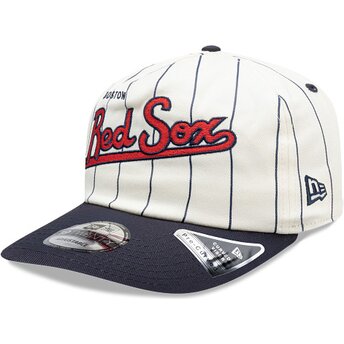 Sapkák ívelt sötétkék snapback 19TWENTY Pinstripe Boston Red Sox MLB New Era