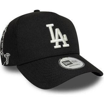 Sapkák ívelt fekete snapback 9FORTY E Frame Mythical Icon Los Angeles Dodgers MLB New Era
