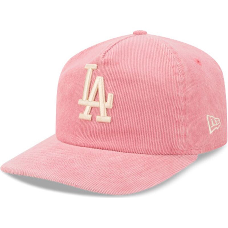 sapkak-ivelt-rozsaszin-allithato-19twenty-precurved-corduroy-pastel-los-angeles-dodgers-mlb-new-era