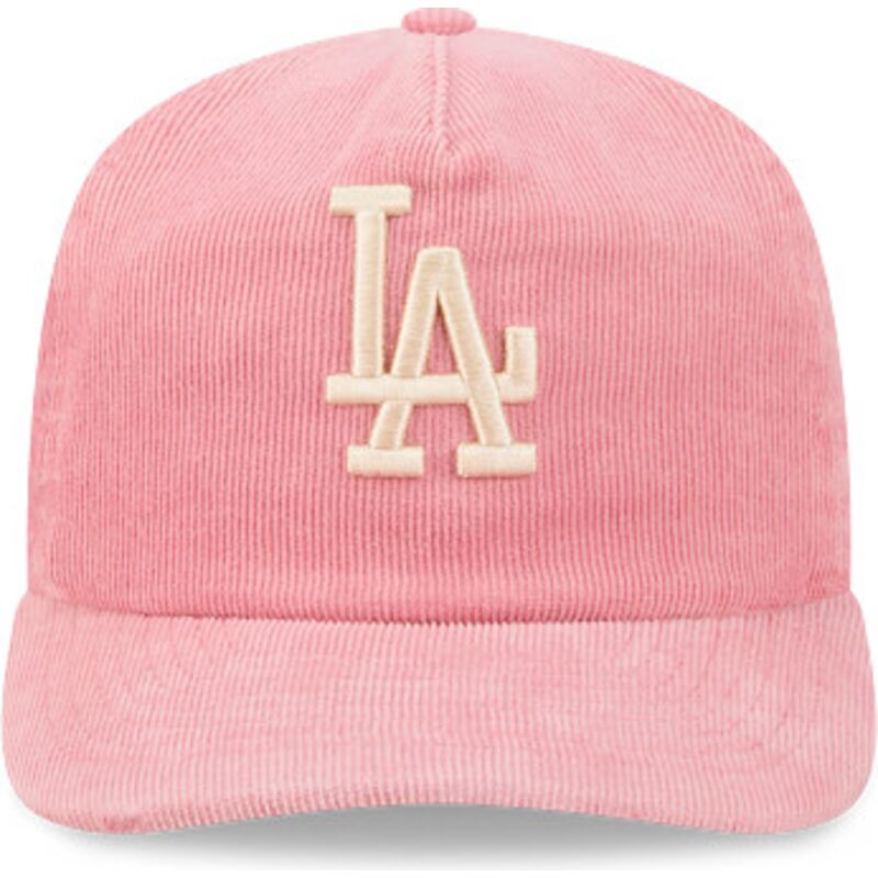 sapkak-ivelt-rozsaszin-allithato-19twenty-precurved-corduroy-pastel-los-angeles-dodgers-mlb-new-era