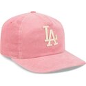 sapkak-ivelt-rozsaszin-allithato-19twenty-precurved-corduroy-pastel-los-angeles-dodgers-mlb-new-era