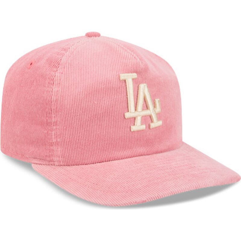 sapkak-ivelt-rozsaszin-allithato-19twenty-precurved-corduroy-pastel-los-angeles-dodgers-mlb-new-era