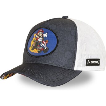 Sapkák ívelt sötétkék snapback SMK4 MAR Bros. Mario Super Mario Bros. Capslab