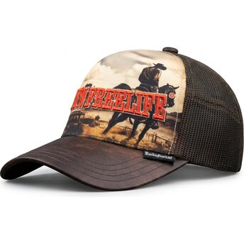Sapkák ívelt barna snapback N°236 Rodeo Rock’nFreeLife