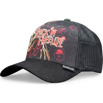 Sapkák ívelt fekete snapback N°247 Loose Control Rock’nFreeLife