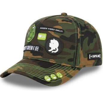 Sapkák ívelt terepmintás snapback SHR2 KAM Shrek Capslab