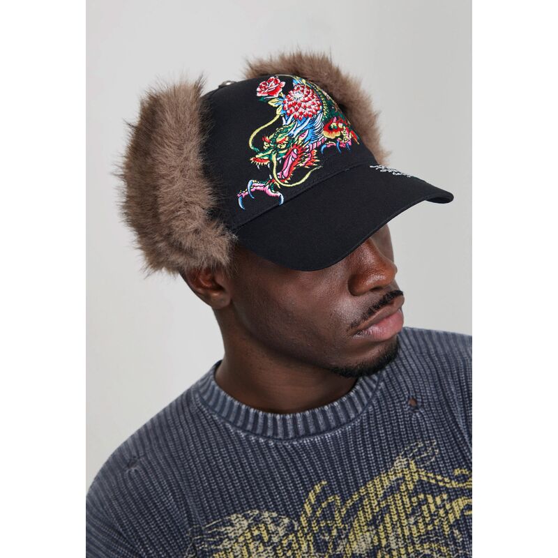 sapkak-ivelt-fekete-illesztett-crawling-trapper-ed-hardy