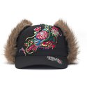 sapkak-ivelt-fekete-illesztett-crawling-trapper-ed-hardy