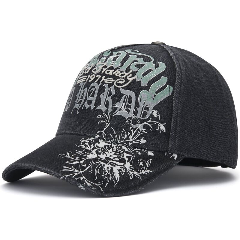 sapkak-ivelt-fekete-allithato-distressed-floral-gothic-ed-hardy