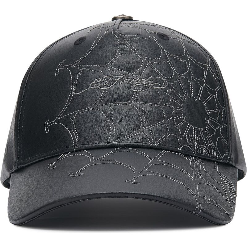 sapkak-ivelt-fekete-allithato-spiderweb-pu-leather-ed-hardy