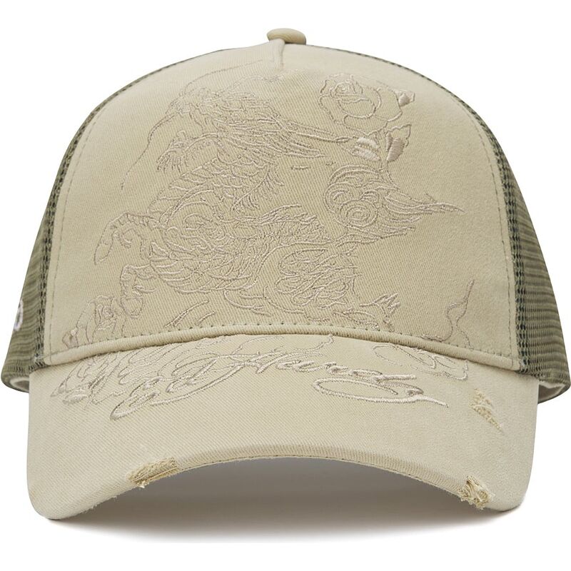 sapkak-ivelt-khaki-snapback-outline-ed-hardy