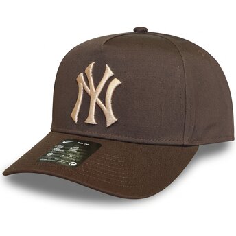 Sapkák ívelt barna snapback Rise Structured A-Frame26 New York Yankees MLB Nike