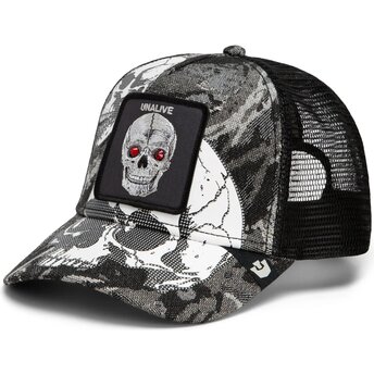 Sapkák ívelt fekete snapback Bone Head Unalive The Farm Goorin Bros.
