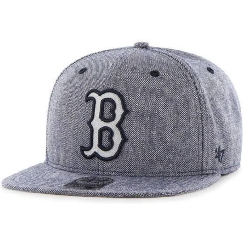 sapkak-lapos-sotetkek-snapback-tejido-vaquero-boston-red-sox-mlb-47-brand