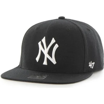Sapkák lapos fekete snapback New York Yankees MLB 47 Brand